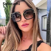 Многоугольные Квадратные Солнцезащитные очки для женщин, одиночный мост, роскошный бренд, черные солнцезащитные очки для женщин, Ретро стиль, большие оттенки, новинка