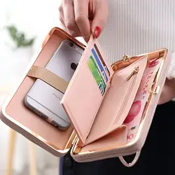 2018 Новая мода конверт Для женщин бумажник хит Цвет 5 Цвета искусственная кожа бумажник долго дамы сцепления