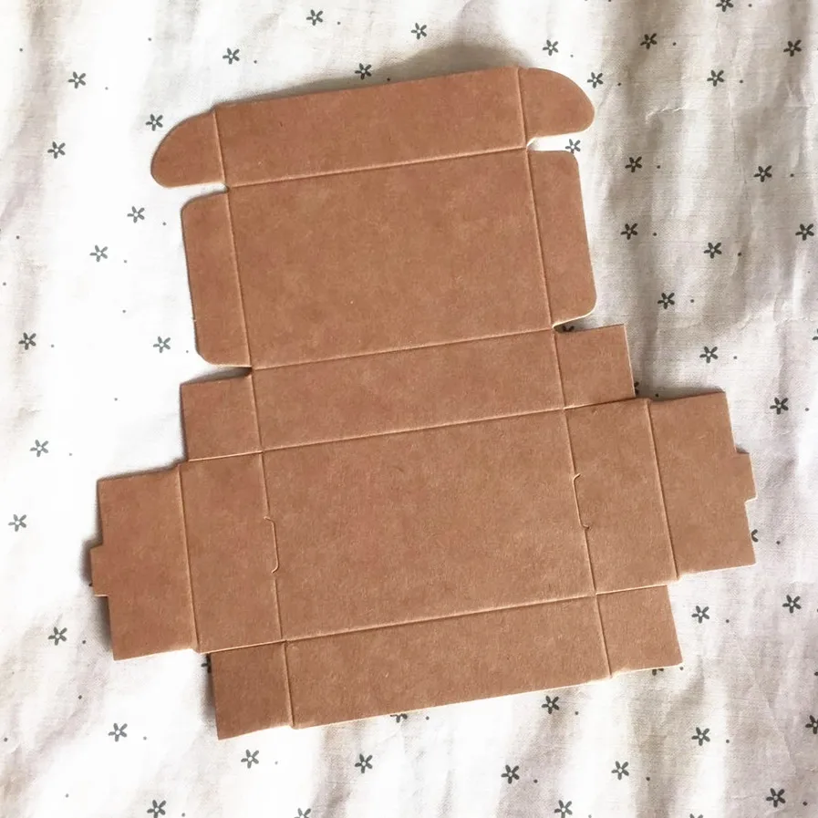 

100pcs Cheap Kraft gift packaging cardboard paper box,small natural handmade soap kraft craft box,kraft carton paper box