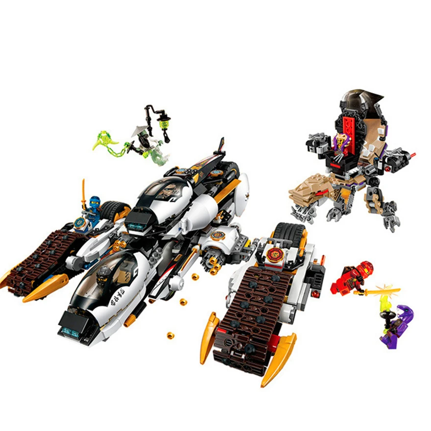 

1167Pcs Ninjago Ultra Stealth Raider Model Building Block Toys LEPIN 06038 Figure Gift For Children Compatible Legoe 70595