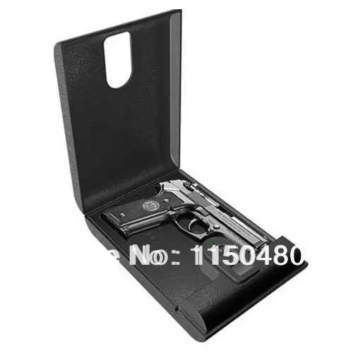 Free Shipping Portable Fingerprint Biometric Mini Gun Safe Box