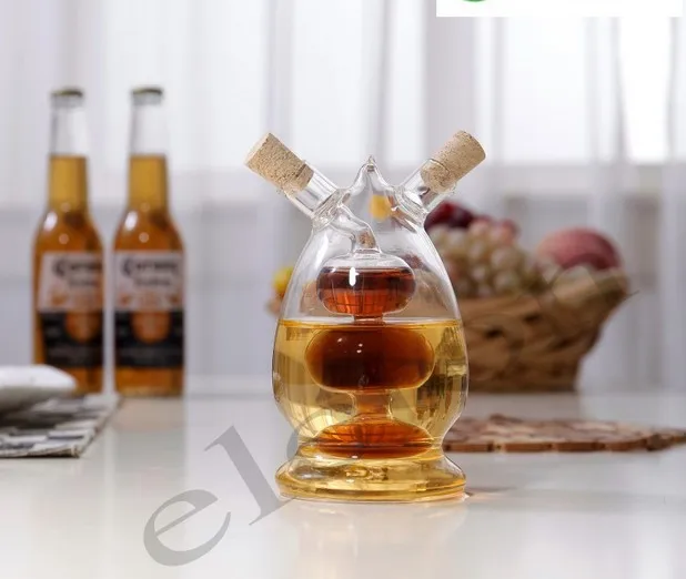 1 шт., креативная стеклянная бутылка для масла уксуса, термостойкая стеклянная бутылка для масла уксуса, масло, уксус, горшок для специй, бутылки X0003