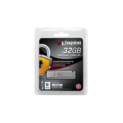 Kingston Технология DataTraveler Locker + G3 32 ГБ, 32 ГБ 3,0 (3,1 Gen 1) штекер USB типо 135 МБ/с. Тапа плата