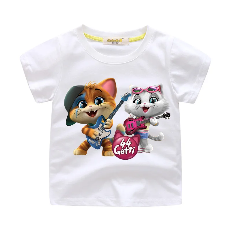 

3D Baby Clothes Cat Kitty T-shirts Boy Girl Cartoon Cotton Summer Tee Fashion tshirt Children Toddler Top 2019 t shirt
