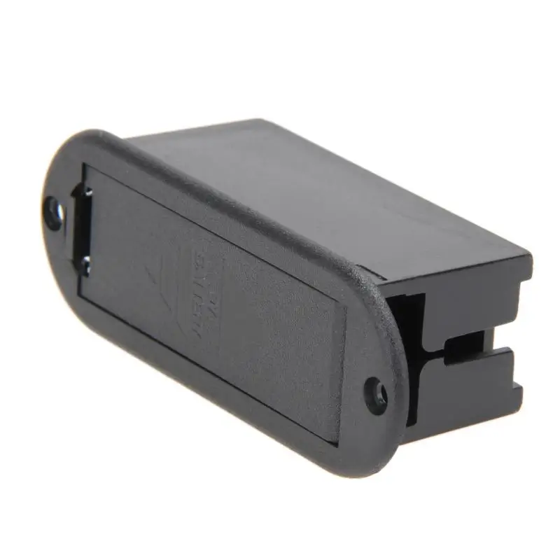 

Guitar Accessories 9V Active Pickup Battery Cover Case Holder Box Compartment for Guitar Bass Musical Instrument Black Color New