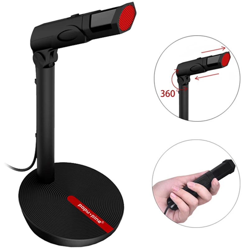 

Popu Pine UK 3.5mm USB Wired Condenser Microphone for Computer Laptop Recording Gaming Podcasting Audio Studio Vocal