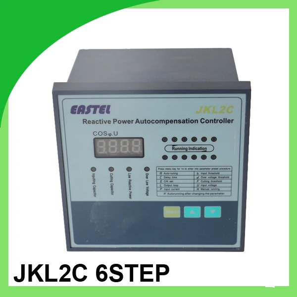JKL2C power factor controller for power factor correction bank 220v
