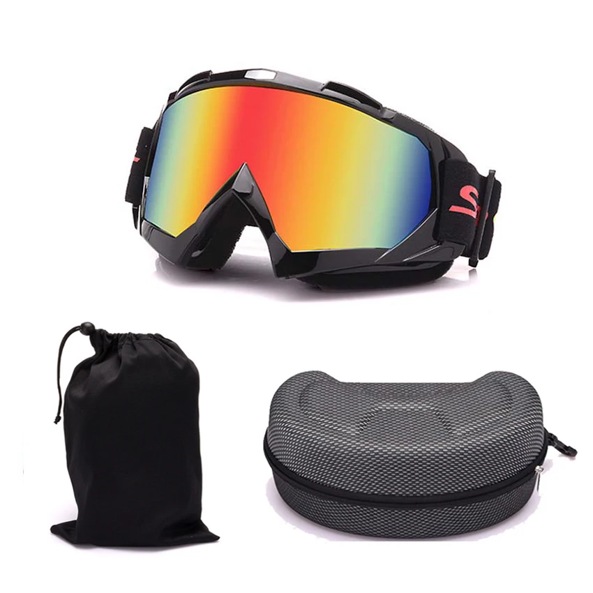 2019 nuevo profesional gafas de esquí, Snowboard, las mujeres de los hombres Anti-niebla gafas de esquí máscara de nieve Skate gafas caja