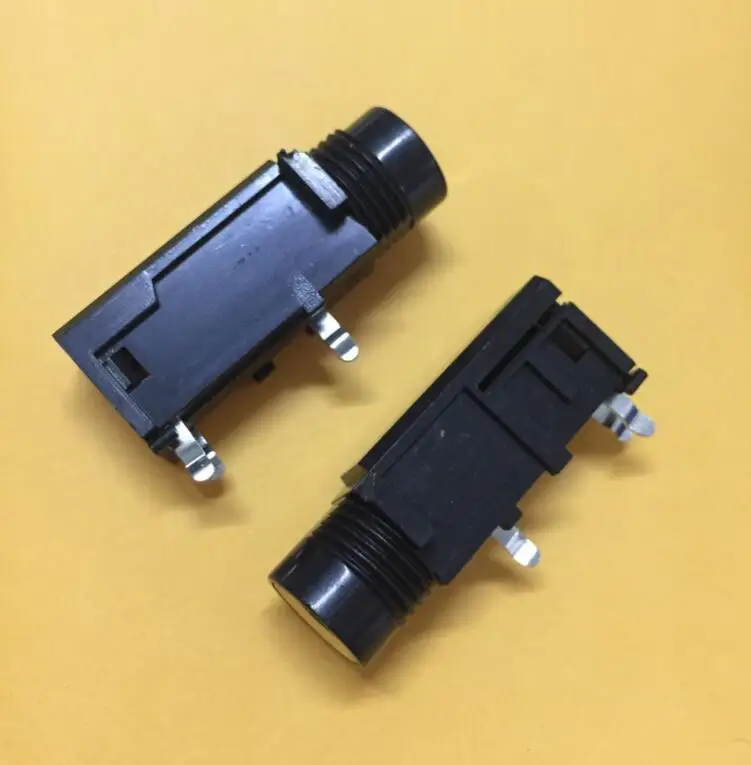 Free Shipping 100pcs 6.35 Mono microphone jack headphone jack socket 6