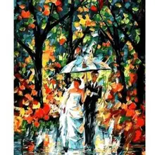 21090 дождевой туман в день свадьбы-краски по номерам наборы для взрослых DIY