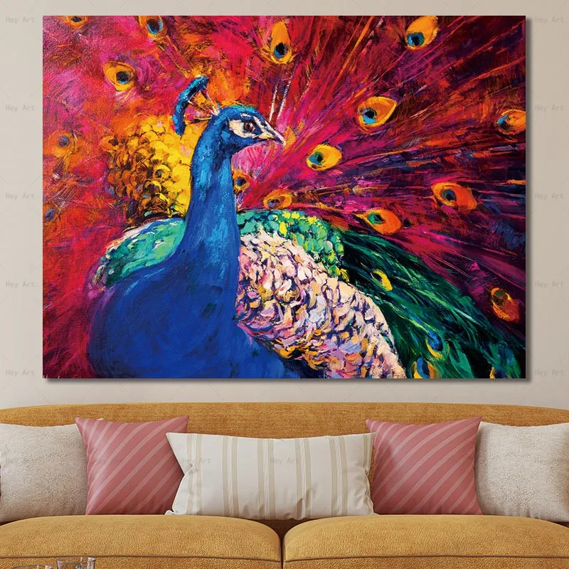 Peacock Animal Wall Art Picture Paintings on Canvas Abstract Posters and Prints No Frame Peacock Animal Wall Art Picture Paintings on Canvas Abstract Posters and Prints No Frame
