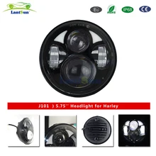 

one piece hi/lo beam 6000~6500K DC10~30V 40W 5.75 inch round led headlight for motorcycle