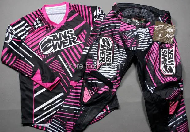 Color Pink Men ATV Motocross suits jerseys Racing Vented