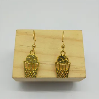 

Fashion personality retro basketball sports earring diy jewelry accessories men and women jewelry earrings