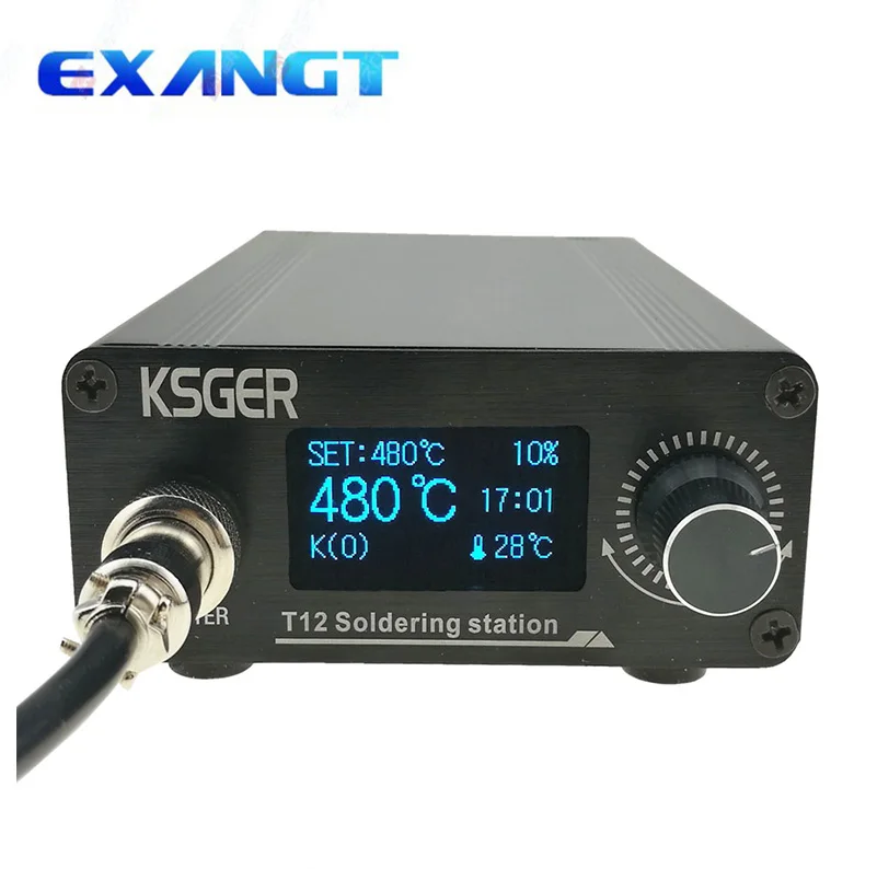 KSGER T12 паяльная станция мини STM32 OLED V2.01 DIY наборы FX9501 электрические инструменты