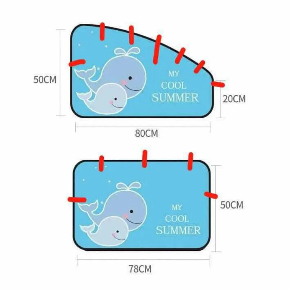 Мультяшная занавеска для автомобиля, магнитный солнцезащитный козырек, боковое окно, магнитная изоляция, тепло, без запаха, блок, УФ-лучи, безвредный, прочный, практичный