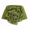 New Woman Beautiful Flower Turban Elastic Cloth Head Cap Hat Muslim Women's Hijabs Ladies Hair Accessories Scarf Cap 4