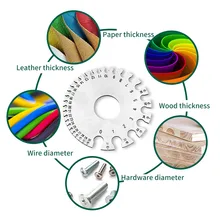 Круглый провод толщиномер линейка измеритель диаметра инструмент из нержавеющей стали проволочный Калибр центр калиберный штангенциркуль