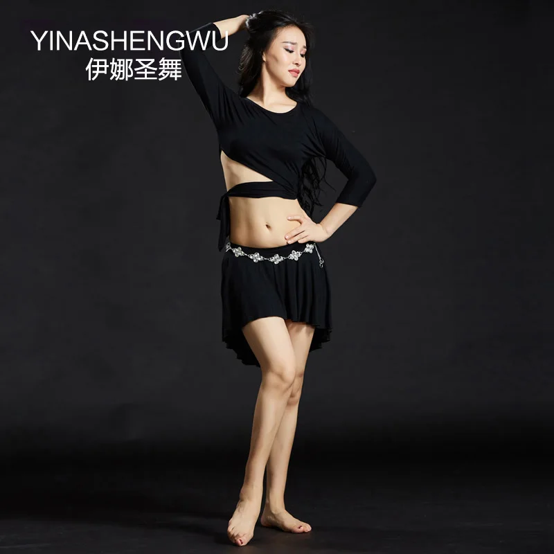 Belly Dance Clothes Women Dance Outfits 2pcs Top and Skirt Modal Costume for Bellydance