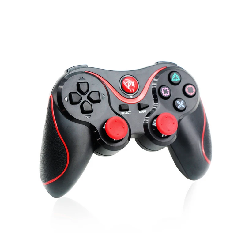 Контроллеры беспроводные bluetooth контроллеры геймпады для PS 3 двойной двигатель вибрации bluetooth-джойстик для playstation PS 3 P3 - Цвет: Black Red