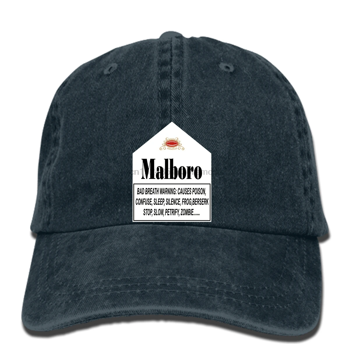 Мужская бейсболка в стиле хип-хоп, Предупреждение малборо