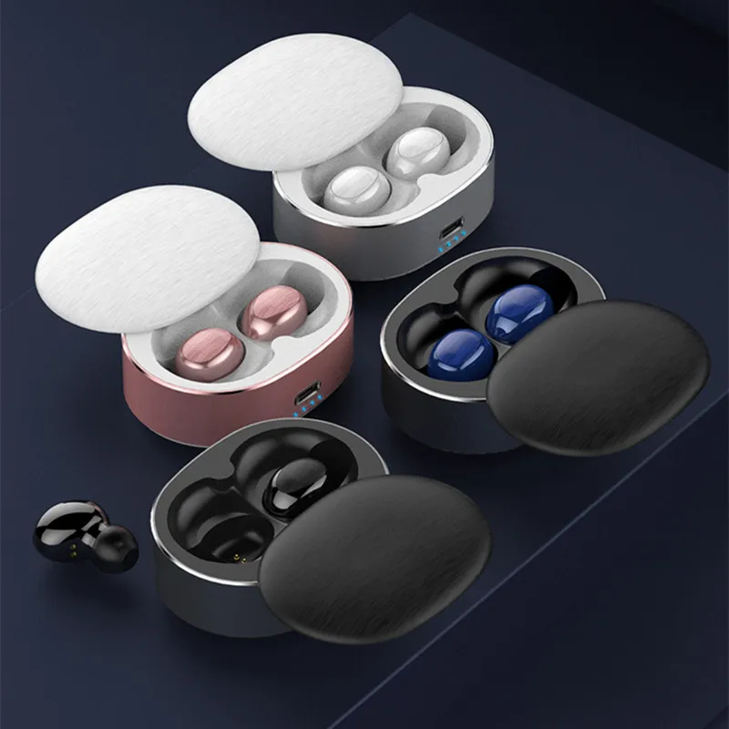 

Bluetooth Earphone TWS In-ear Invisible Sports Stereo Wireless Earbuds with Charging Pod SD998