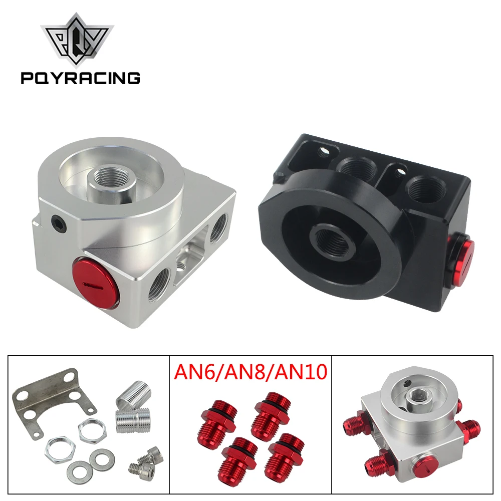 

PQY - Oil Filter Sandwich Adaptor With Oil filter remote block with thermostat 1xAN8 4xAN6/AN8/AN10 PQY5675BK