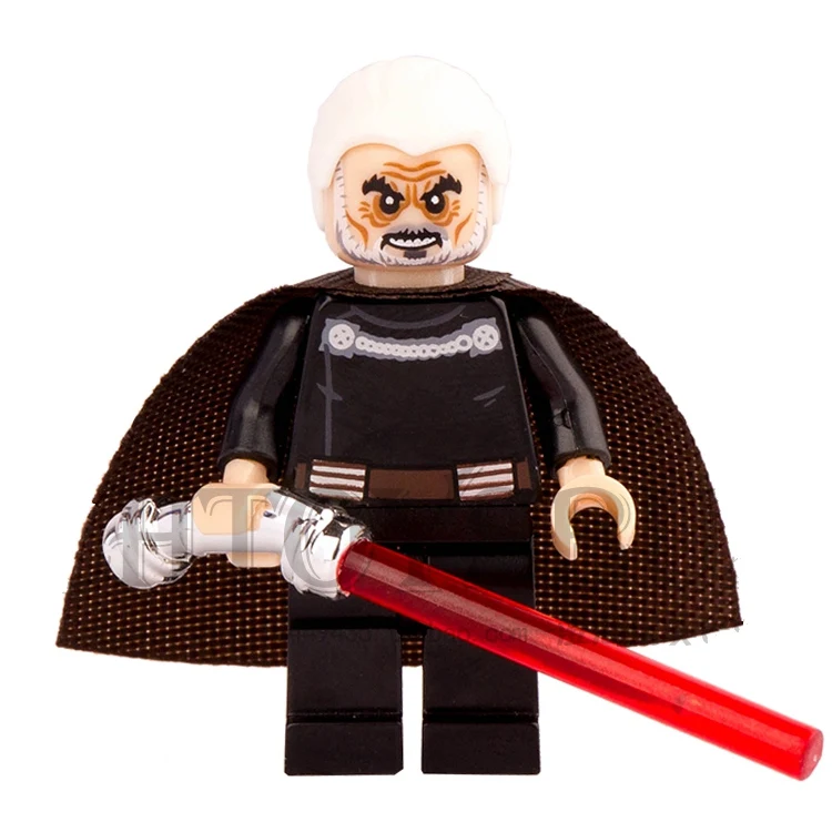 SingleSale STAR WAR Count Dooku SW472 с изогнутым световым Saber Sith Darth модель Вейдера DIY