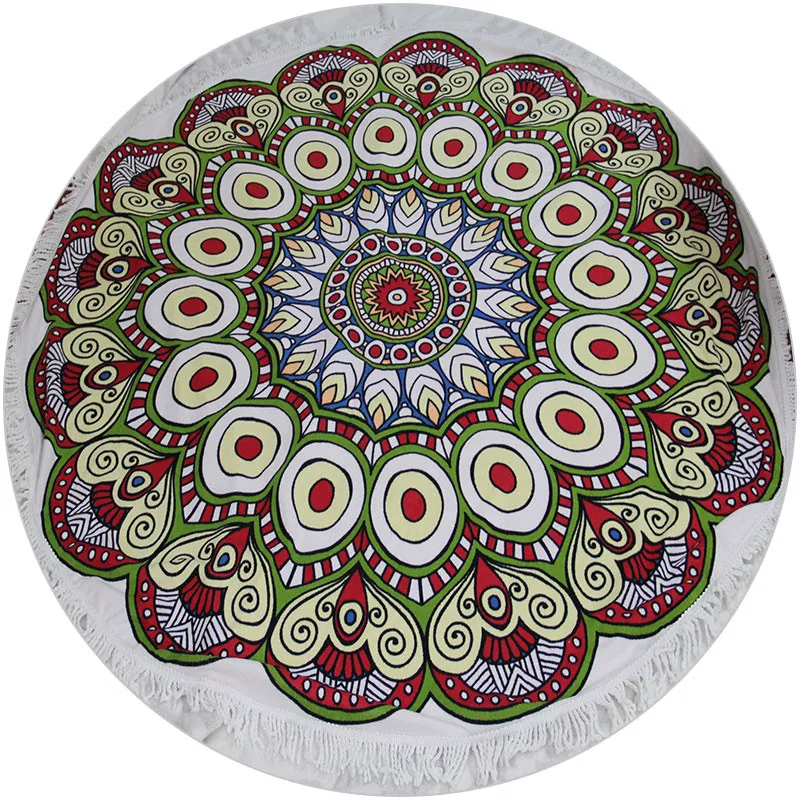 round beach blanket