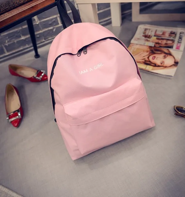 Mochila Escolar холщовые ни один рюкзак KPOP в 2016 Новый южнокорейский ulzzang я девушка Цвет