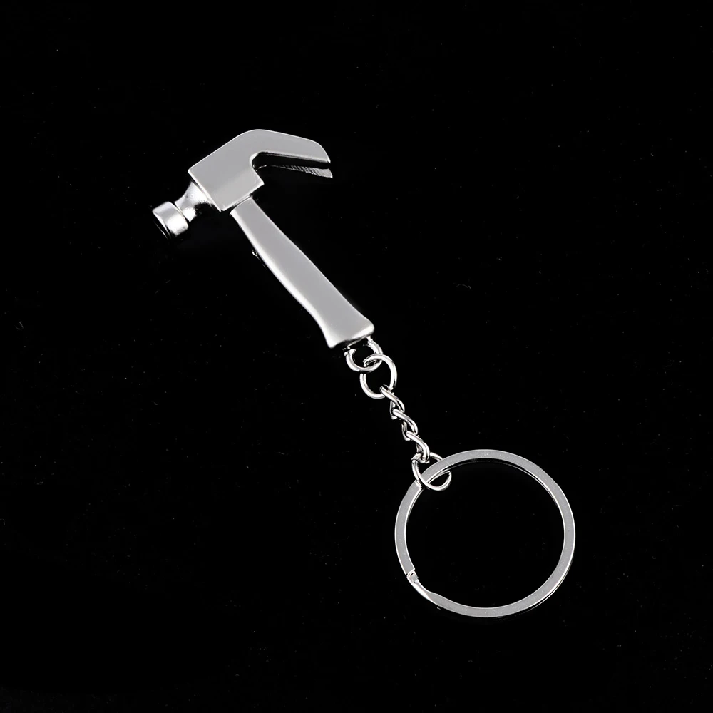Novelty Claw Hammer Simulation Tools Key Chain Gadgets For Men Mini Model Tool KeyChain Key Ring