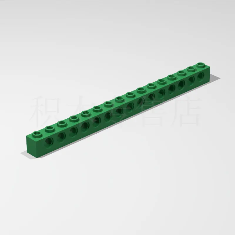 

2 pieces compatible with legao 3703 domestic building blocks technology with spare parts 370326 1x16 with 15 holes brick