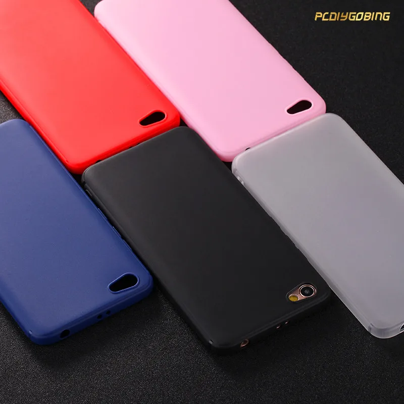 

New Candy Colors Full Protection Fundas Cover Simple line Soft Silicone TPU Matte Case For Xiaomi Redmi Note 5A Y1 Lite 2GB/16GB
