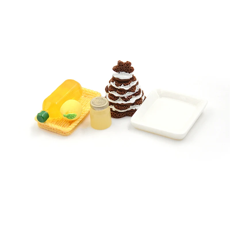 6Pcs 1:12 Dollhouse Miniature Bread Cake for Dollhouse Decor Gift HC
