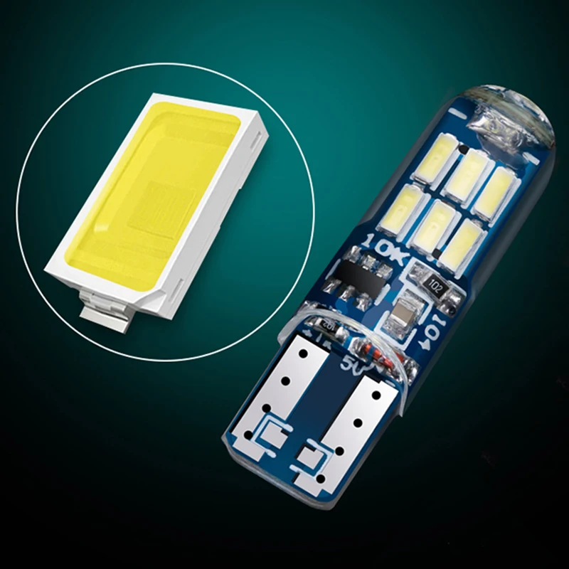 100 шт. 300 шт. 500 шт. автомобиль мигает T10 4014 15SMD сигнала светодио дный лампы 194 168 W5W Авто Клин освещение DC12V габаритный фонарь