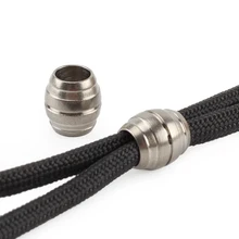 1 шт. выпуклость титанового сплава нож бусины Паракорд зонтик веревка шнур кулон