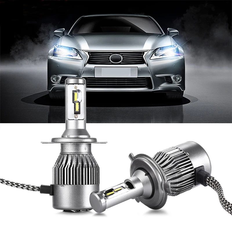 

2018 New H4 H4-3 9003 LED HEADLIGHT Hi-LO LED HEADLIGHT CSP chip Auto Car HIGH POWER 6000K Led Auto Headlamp Fog Light High Low