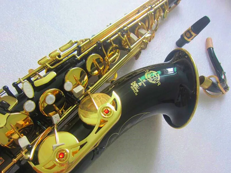 

Tenor Saxophone 2019 Hot selling High-grade STS-802 Bb Tenor Sax Black saxophone Golden Perfect quality Free shipping Saxofone