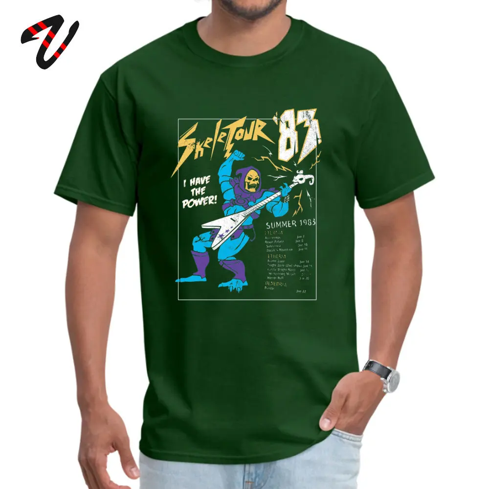 Skeletor Cotton Fabric Men Short Sleeve Tops Shirts Europe Father Day Top T-shirts Printing Tee-Shirts Family Crew Neck Skeletor 24839 dark