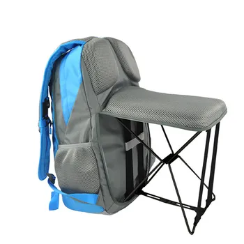 

47L Outdoor Fishing Backpack Hiking Camping Trekking Travel Shoulder Multi-functional Large Capacity Fishing Bag Folding Chairs