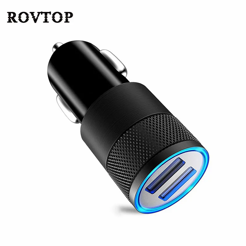 

1A 2 USB Ports Car Charger Universal Intelligent Charging Dual USB Car Charger For iPhone Samsung Android Phone #2