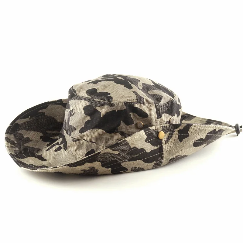 Outdoor climbing caps visor hat jungle camouflage broadside military