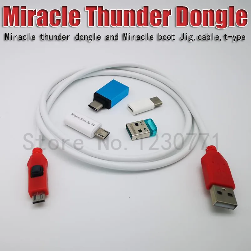 Последняя чудо Thunder ключ и чудо-Miracle boot Jig и кабель Тип-C