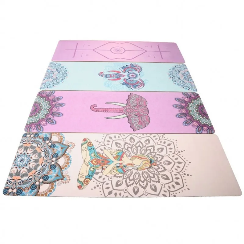 TPE Yoga Mat High Quality Rubber Pad Suede Natural Rubber Super Non-slip Yoga Mat Body Alignment System Thin Natural Rubber Mat