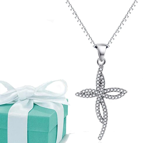 

Top Brand Bijoux Femme 925 Sterling Silver Necklace, 2015 Find Micro Inserts dJewelry , Christmas Gift for Women, Free Shipping