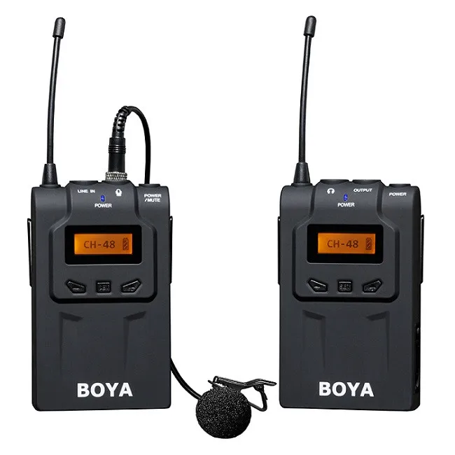 BOYA BY-WM6/BY-WM5/BY-WM8 UHF Беспроводная микрофонная система всенаправленный петличный микрофон для ENG EFP DV DSLR