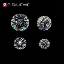 GIGAJEWE EF цвет 0.8ct 6 мм VVS1 Круглый отличная огранка Муассанит сыпучий Камень Алмазный тест прошел лабораторный драгоценный камень для изготовления ювелирных изделий