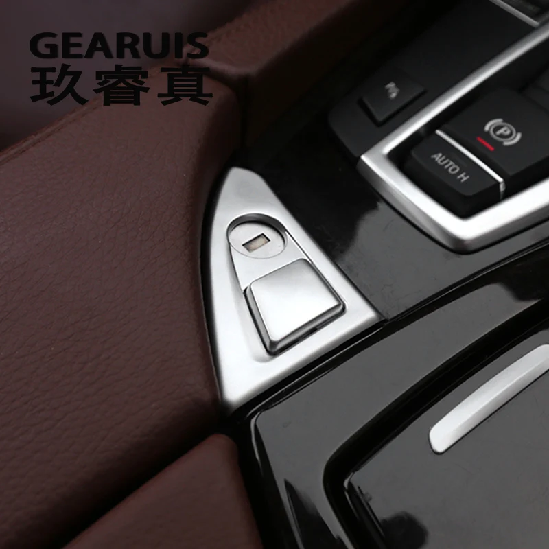 

Car styling Glove box handle decoration button switch cover Sticker trim sequins For BMW 5 series f10 interior auto accessories