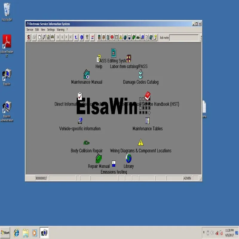  El Software más nuevo Elsawin 5.3y ELSAwin 52 se instaló bien con 500GB HDD en CF-19 ordenador port