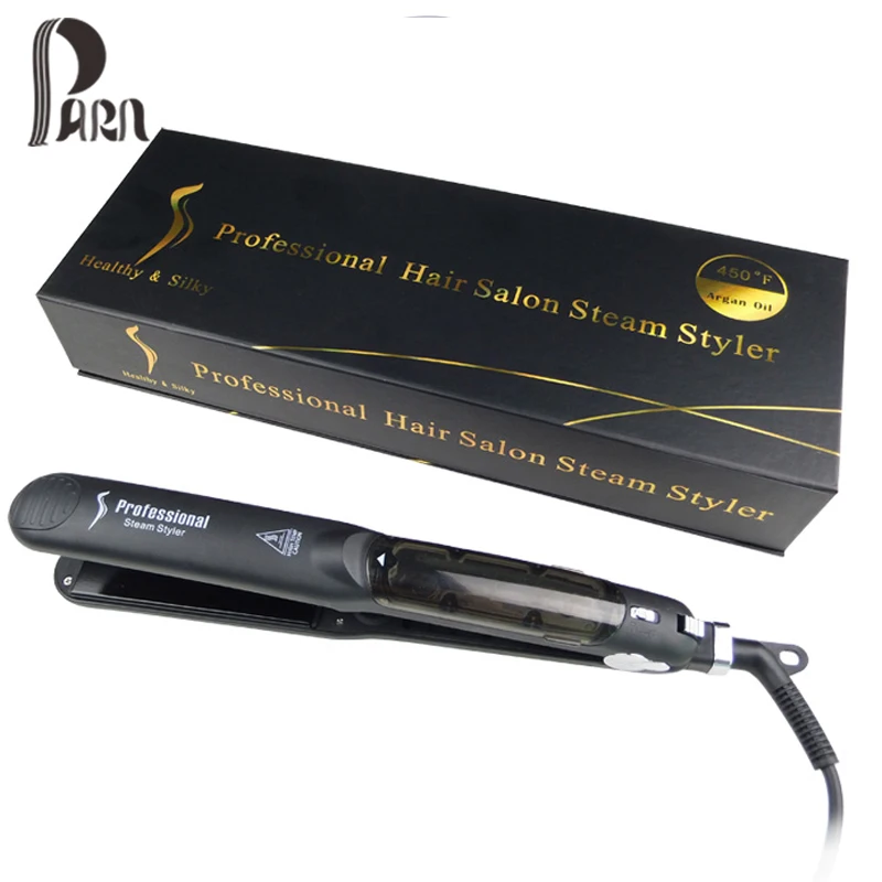 

New Ceramic Steam Hair Straightener Curler Professional Flat Iron Vapor Seam Straightening Iron Hair Iron Steamer Styling Tool